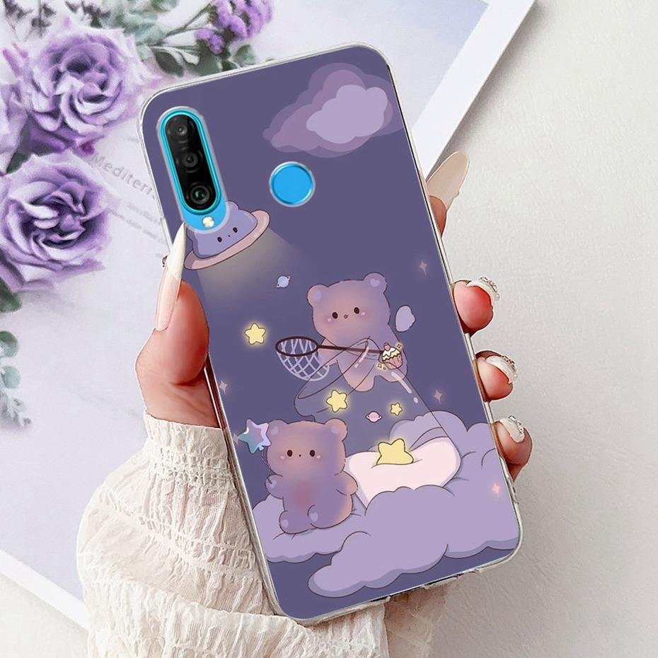 Cute Painting Phone Case For Huawei P30 Lite / P30 Pro / P30 Soft Silicone TPU Back Cover Cases For Huawei P30Lite P 30 P30Pro
