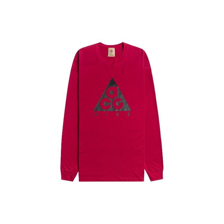Men s Nike Acg Long Sleeves Rose Red T-Shirt BQ3457-620 L