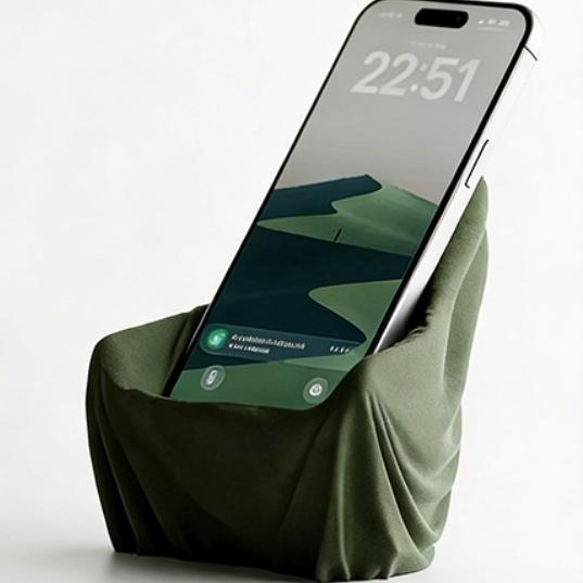 Креативный шелковый держатель для телефона на диван, 3D-печатные настольные декоративные украшения, Ша, держатель для мобильного телефона, пластиковый, креативный подарок зелёный
