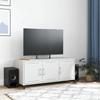VidaXL TV Cabinet, Television Stand with Doors, TV Stand with Storage Living Room, White 100.5x39x43.5 846649