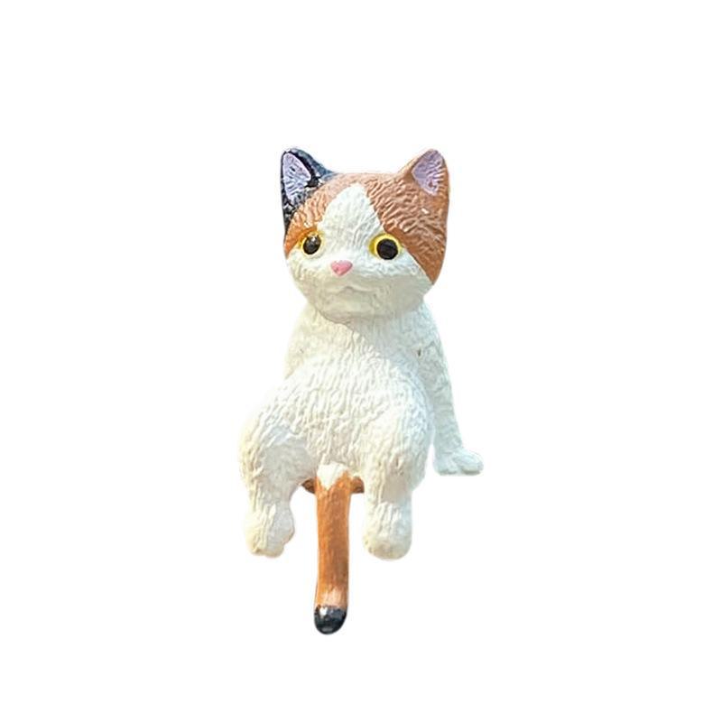 Cute Cat Car Ornaments: Sleepy Cat Console & Rearview Mirror Decoration