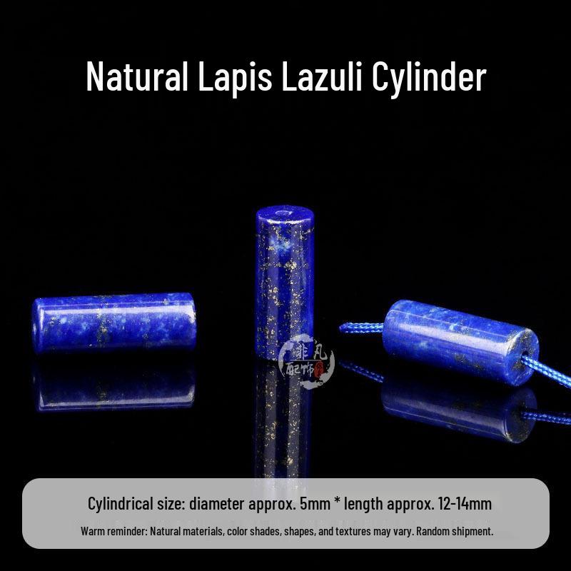 Lapis Lazuli Round Cuboid Bead Strand for DIY Handmade Jewelry Accessories