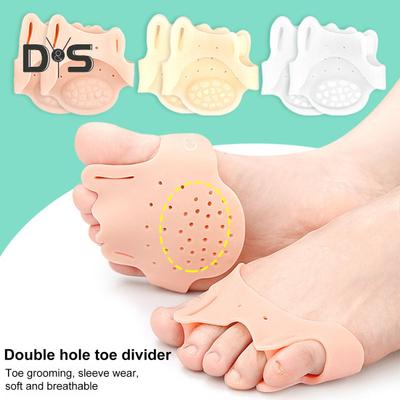 1 Pair Toe Separators for Women Bunion Toe Corrector Soft Silicone Toe Spacers for Overlapping Toes Bunions Corns Foot Pain Relief Forefoot Pad