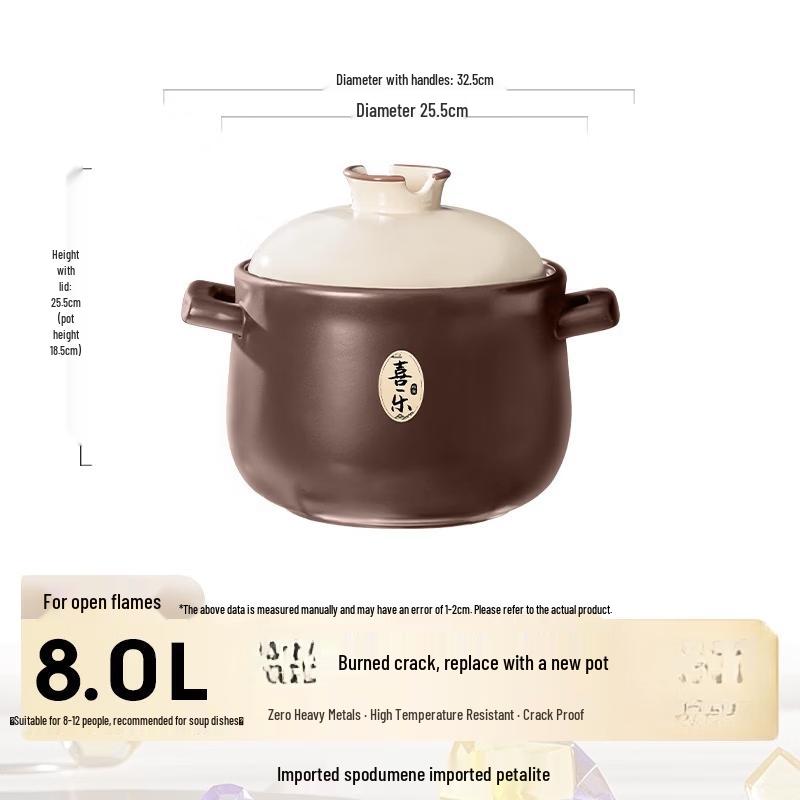 Ceramic Open Flame Soup Pot