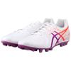 Asics Ds Light Series Comfortable Fit Ag (Rubber Short Studs) Kangaroo Leather Soccer Shoes Men Soccer Shoes White Purple 1103A032104