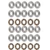 10pcs Thrust   Bearing Miniature High   Flat Steel Bearings Set (F6-12M 6x12x4.5mm)
