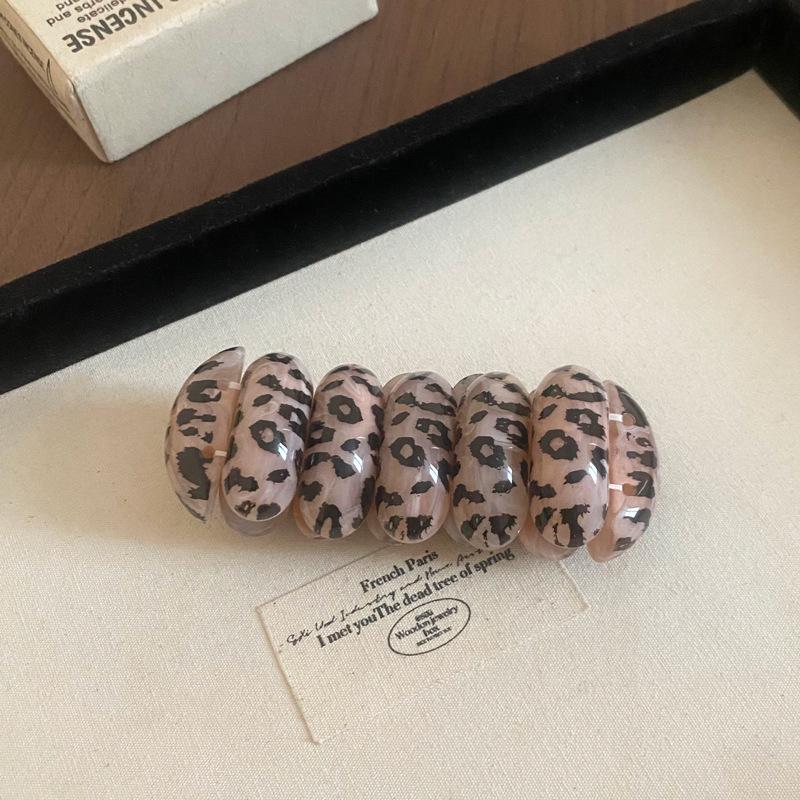 Colorful Acetate Open Bangle: Exaggerated Light Luxury Bracelet for Women