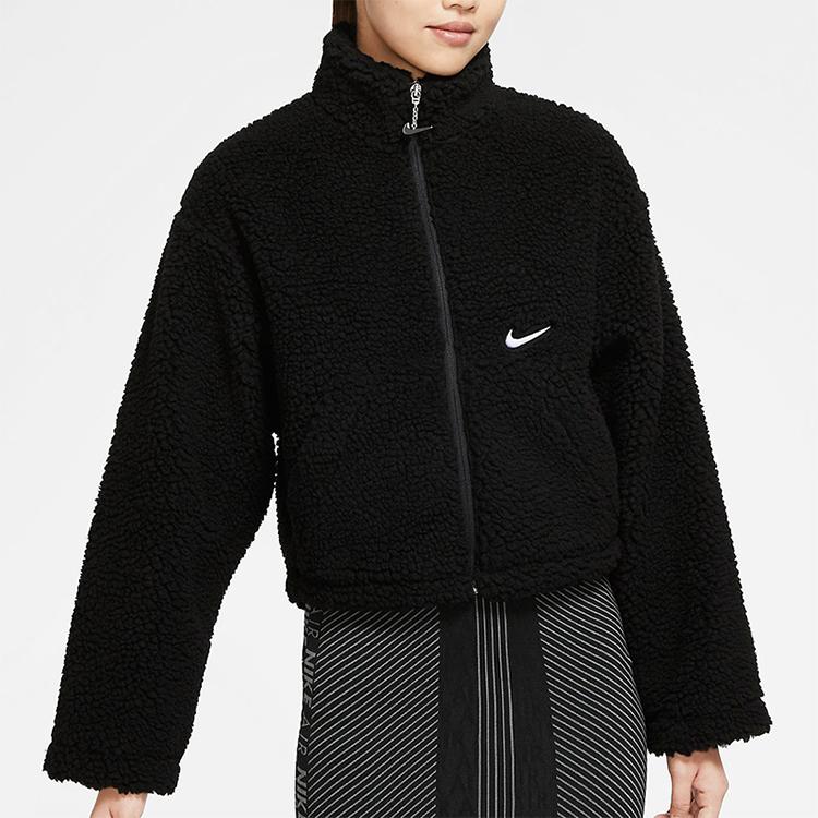 Nike Jackets Women's Black Stand Collar Moderate Other (Unisex) Jackets CU6640 010