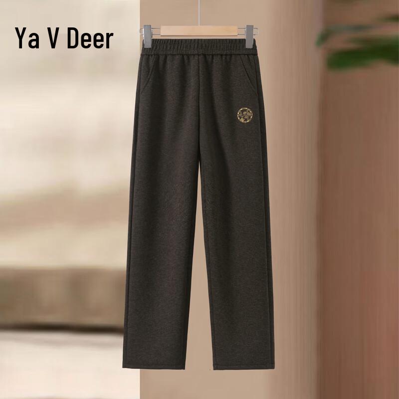 Женские повседневные брюки Yalu Mom с вышивкой, прямого кроя 6XL