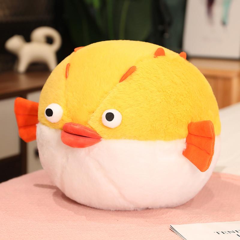 

Simulation Fat Round Cat Plush Playthings Stuffed Crocodile Puffer Fish Animal Doll Soft Pillow Cute Gift Idea ideal for Kid Girl s