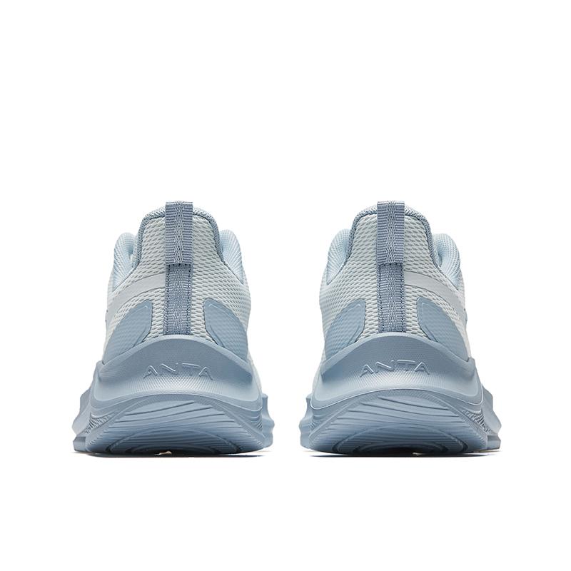 New Anta Running Collection Cushioning, Wear Resistant Low Top Casual Running Shoes Women's White Blue 922535513-1