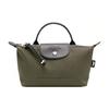 Le Pliage Energy Zipper And Snap Closure Leather Tote Bag Women Tote Bag Khaki 30030HSR892