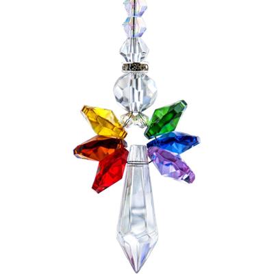 Colgante de Cristal de Ángel Adorno para Coche Ventana Decoraciones para Fiesta de Jardín Colgantes de Cristal