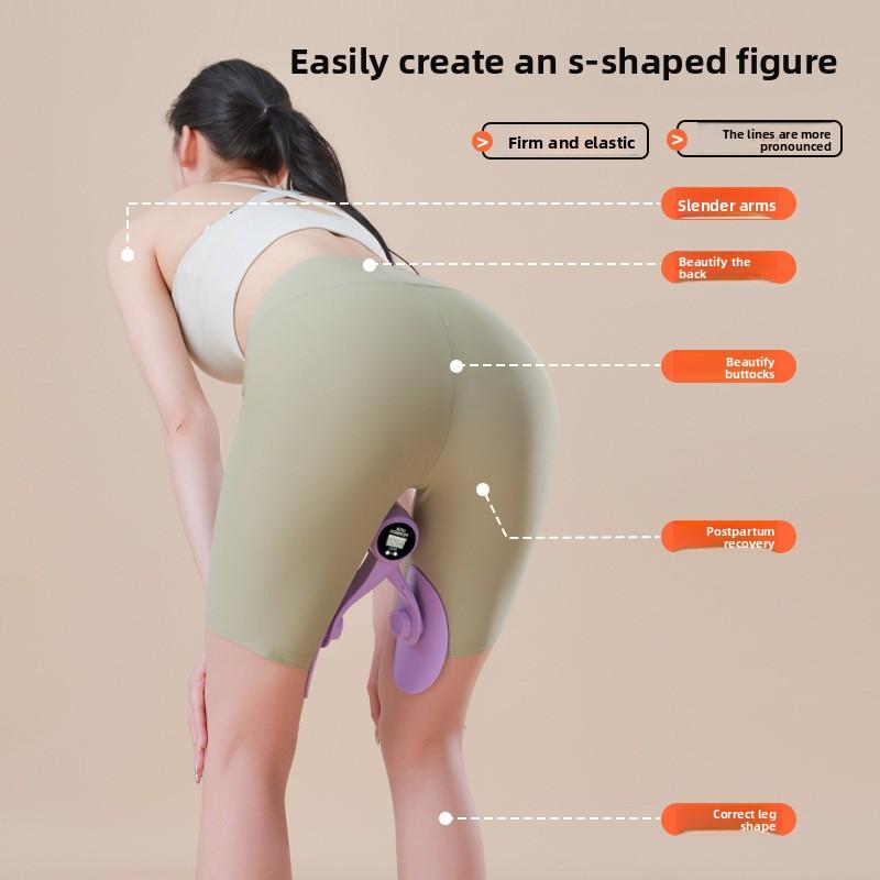 Pelvic Floor Muscle Trainer with Counter Thigh Master Adjustable Leg Exercises Device for Postpartum Recovery,Leg Butt Training