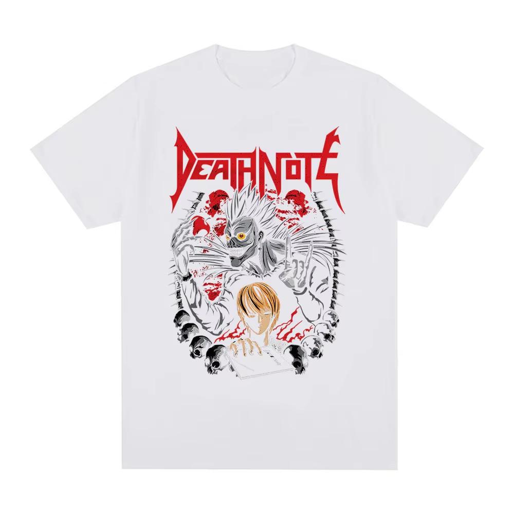 Anime Death Note Ryuk Yagami Light T Shirt Unisex Unisex Clothing Pure Cotton Tshirt Fashion Vintage Short Sleeve Tshirts