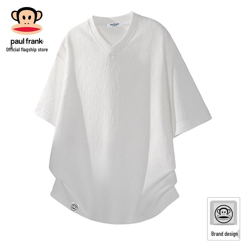 Paul Frank Men s Textured Ice Silk V-Neck T-Shirt 2XL