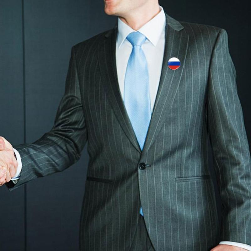 Colorful Metal Flag Pins Stylish National Flags Badges Portable Shirt Lapel Pins Fashionable Brooches Accesssory