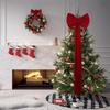 Large Red Velvet Bow Ornament for Christmas Decorations, Hotel Displays, Shopping Malls, and Spring Festivals