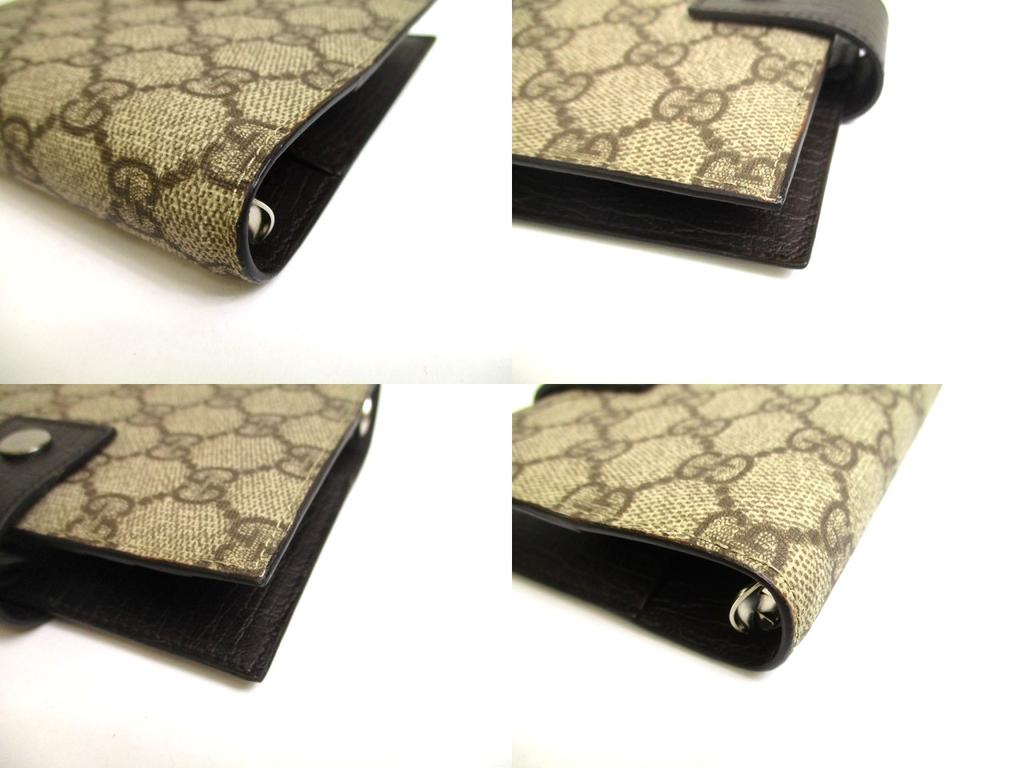 Authentic GUCCI GG Coating Canvas Document Holders Small Size #a668  Open box