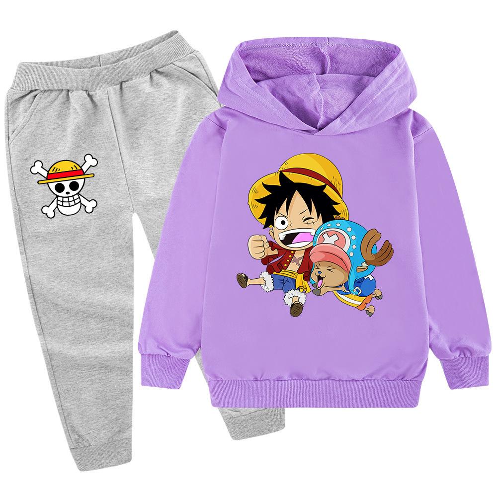 Lente Herfst Modellen Warm Comfortabel Kinder Hoodie Set Jongens Sport Vrije Tijd Tweedeelig Set Modieuze Cartoon Lange Mouwen Tweedeelig Set
