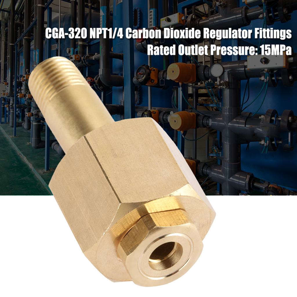 CGA 320 Carbon Dioxide Regulator Inlet Nut and Nipple with Washer