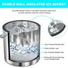 2025+ Ice Bucket with Lid Strainer Tong,2QT Double Walled Insulated Ice Bucket Container, for Chilling Beer Cocktail Parties