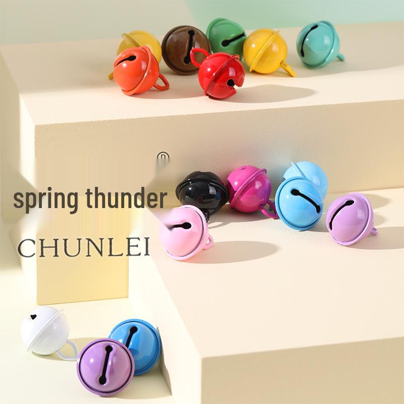 22mm Tiger Mouth Candy-Colored Christmas Hanging Bell Ornament Jewelry & Choker Accessory