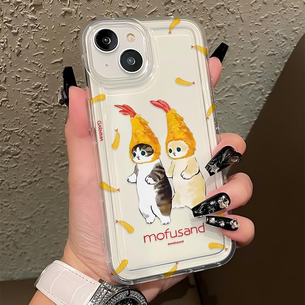 

Cartoon Cute Mofusands Cat Phone Case for Samsung Galaxy S25 S24 S23 S22 S21 S20 S10 Note20 FE Ultra Plus 4G 5G Clear Back Cover Samsung S20 FE