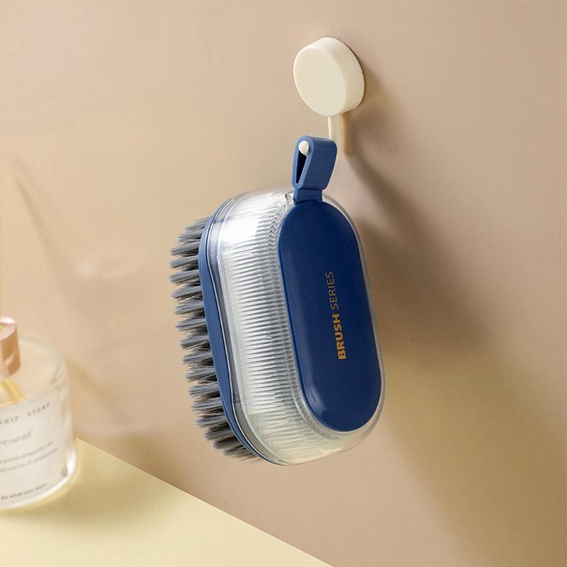 Brush Cleaner Dispenser Dish Washing Laundry Shoe Brush Kitchen Cleaning Brush For Bathroom Cleaning Tools