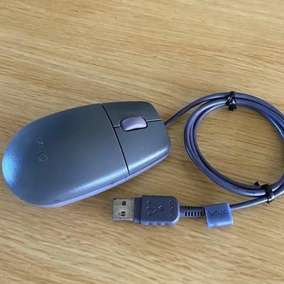 Sony VAIO Vintage USB Wired Mouse PCGA-UMS1 Tested