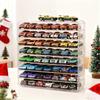 1/2pcs Acrylic Storage Box for Toy Car Models Collection of Racing Toys Multi-Grids Transparent Desktop Alloy Cars Display Shelf