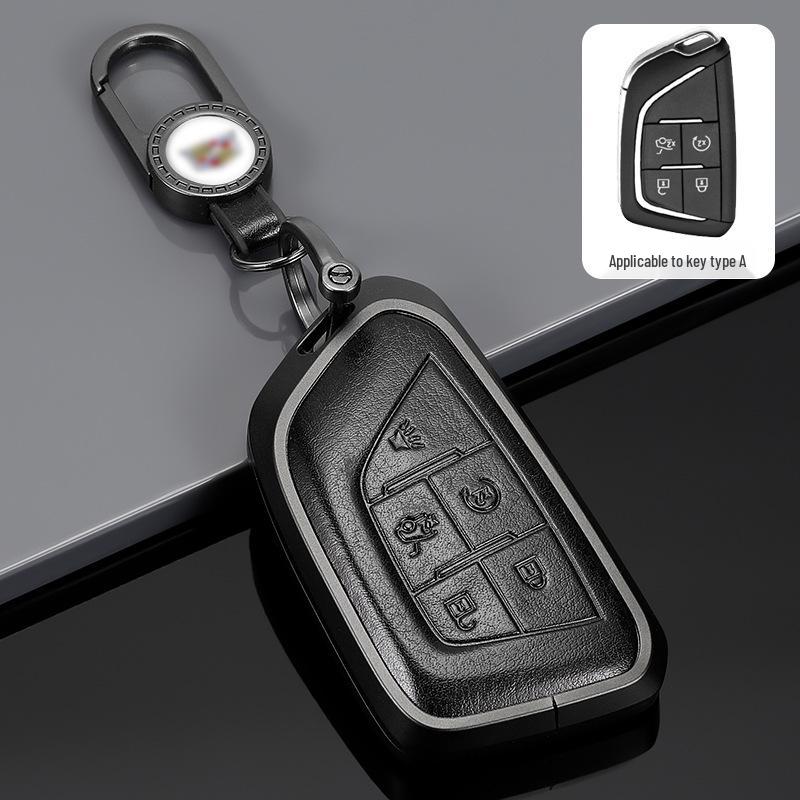 Cadillac Key Protective Shell: Fits XT4, XT5, XT6, CT4, CT5 - Original Car Key Cover with Buckle.