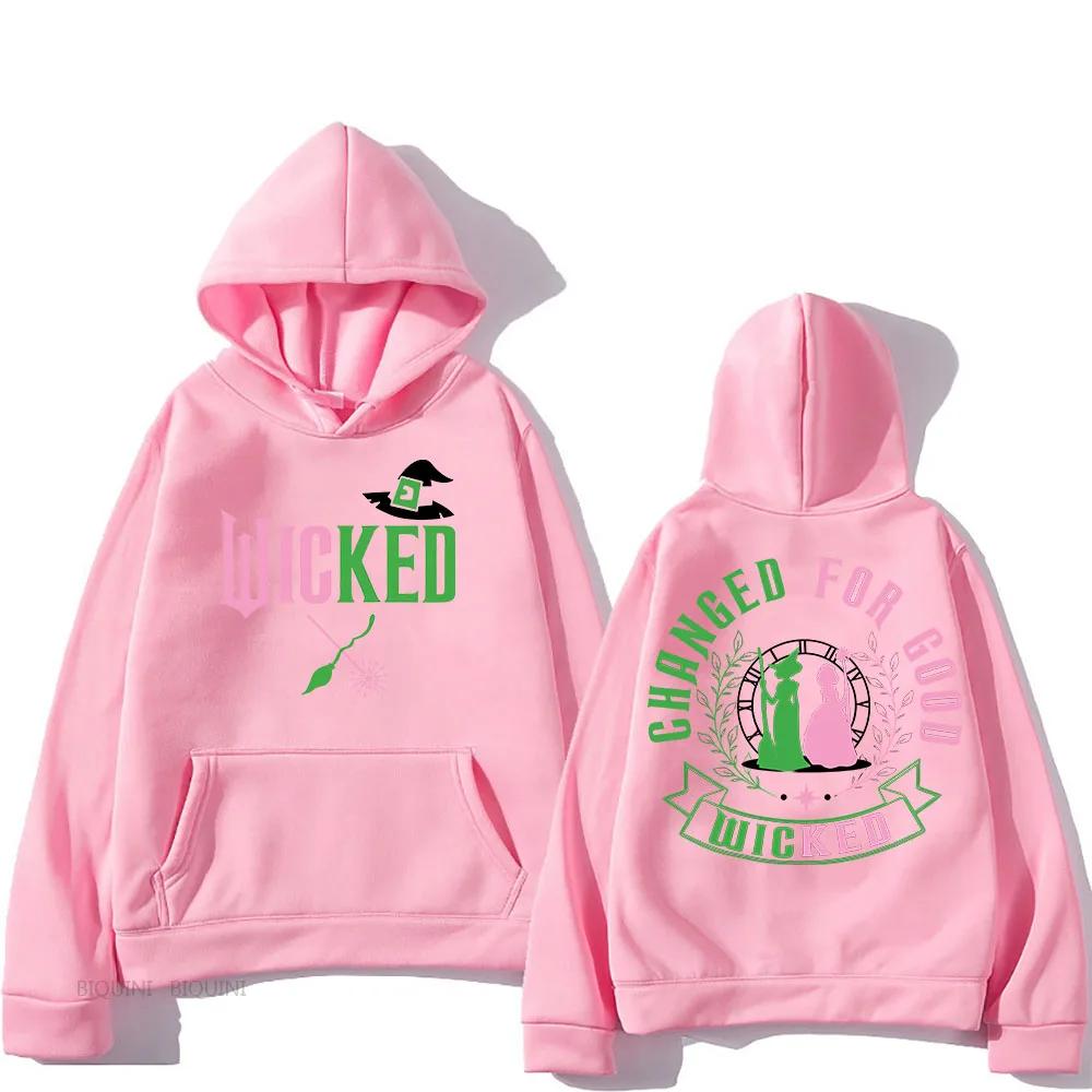 Wicked Hooded for Autumn/Winter Manga Women Hooded Retro Sweatshirt Funko Pop Comfortable Punk Clothes Sudaderas Casual Pullovers