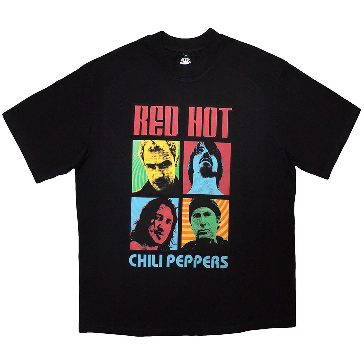 Мужская футболка оверсайз с портретными фото Red Hot Chili Peppers Винтажная футболка Мужские Женские Футболки Топ 4XL