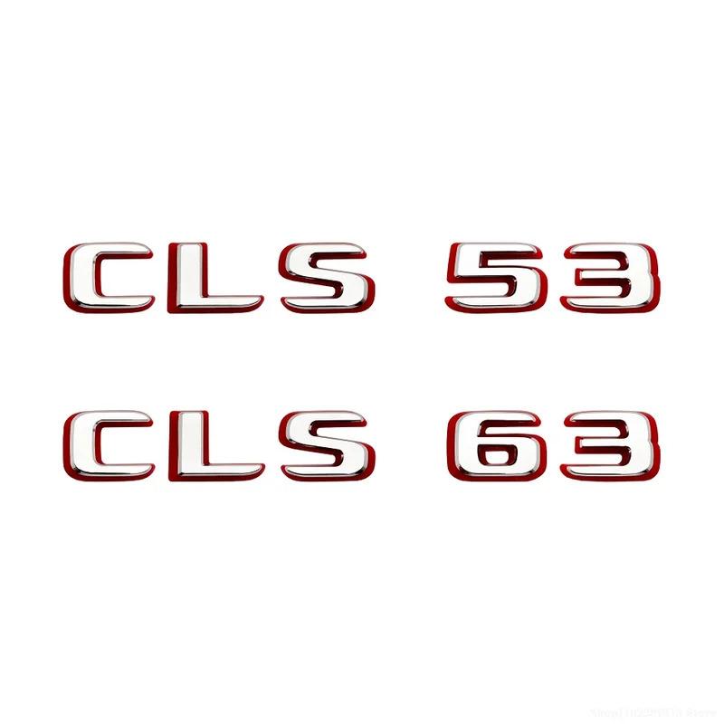2024 New style Two tone Letters Numbers Emblem CLS53 CLS63 for Car Fender Trunk Rear C257 Sticker for benz car sticker emblem
