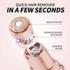 Facial Hair Removal for Women, Mini Hair Remover, Electric Razor Shaver Portable Bikini Epilator for Lips, Chin, Armpit, Peach