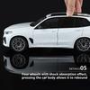 1:18 Alloy Diecasting BMW X5M Models Cars Toy Wheel Steering Miniature Vehicles 6 Doors Opened Car Model Boys Educational Toys