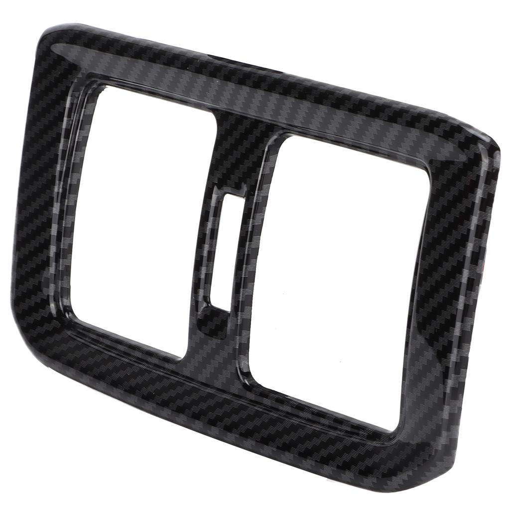 Rear Air Conditoner Outlet Vent Cover Panel Trim Carbon Fiber Style Decoration Replacement for RAV4