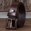 Anti-Allergy Belt Men's Leather Pin Buckle First Layer Cowhide Simple All-Match Business Youth Casual Pants Belt