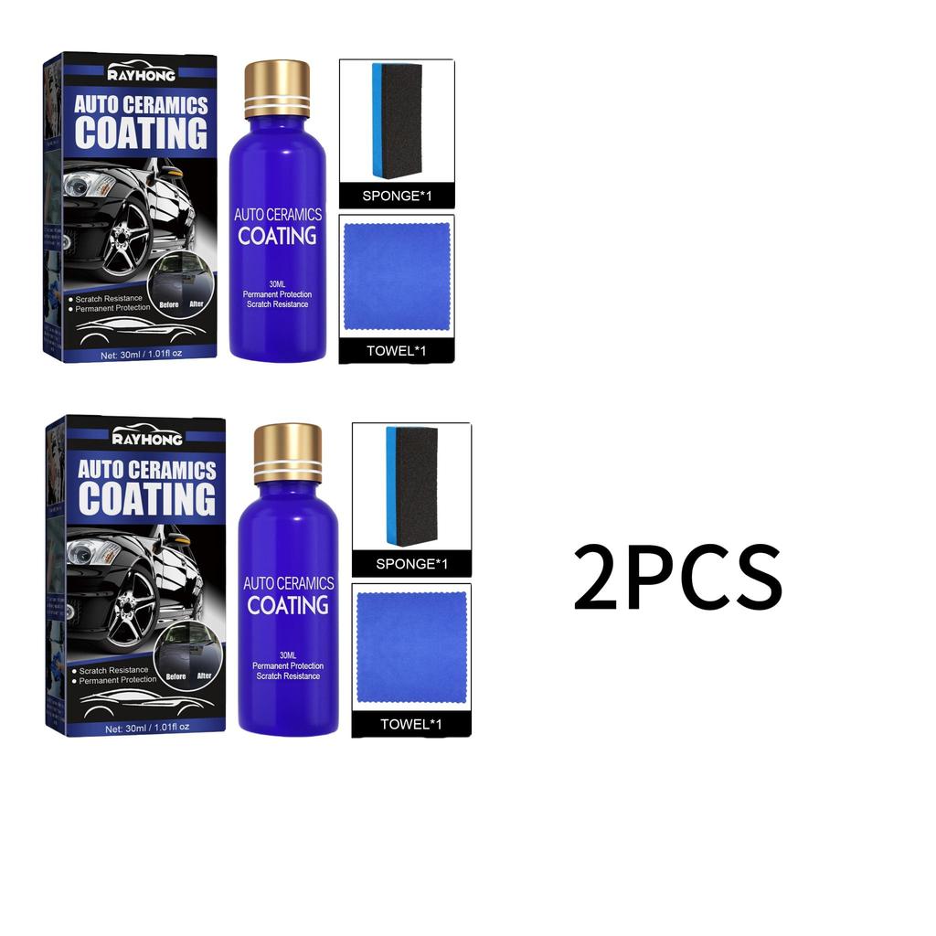 RAYHONG Car Ceramic Coating Spray Nano Coating Liquid Quartz 9H Hardness Waterproof Dustproof Anti Scratch Paint Sealant Polish Protection 30ml