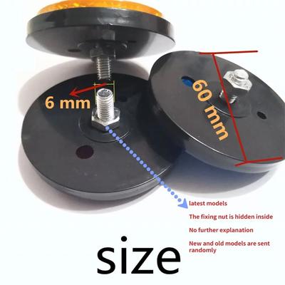2 stuks Ronde Reflector Universeel Auto Vrachtwagens Motorfiets ATV Fietsen Fiets Reflector Veiligheidsreflector Motorfietsen Accessoires