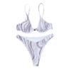 Women's Two Piece Bikini Swimsuit with Underwire Support Adjustable Straps and High Cut Bottoms for Beach Pool Swimwear