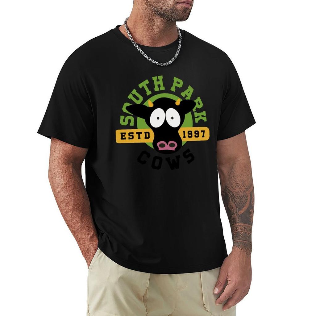 Southpark Cows TShirt Graphic T Shirts Plus Sizes Korean Fashion Shirts Men Graphic