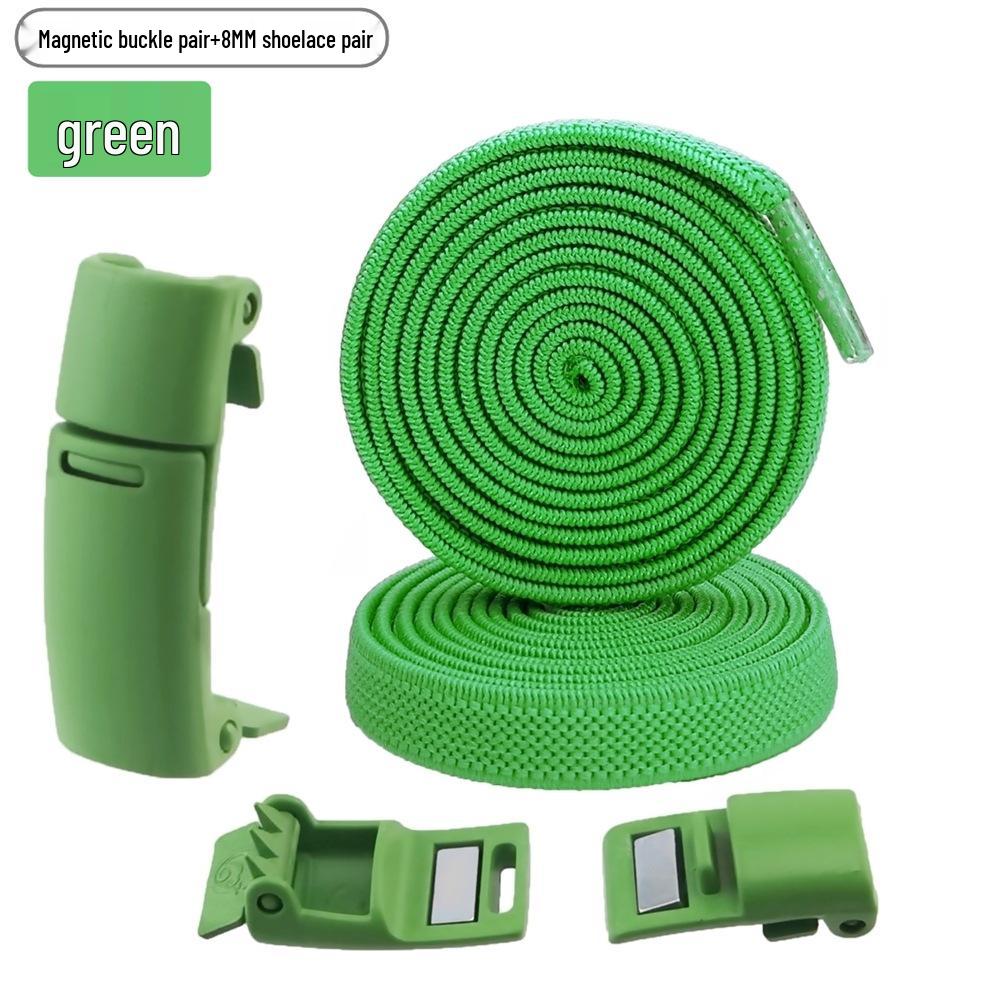Colorful Magnetic No-Tie Elastic Shoelaces - Creative Metal Buckle Accessory