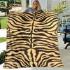 Tiger Print Pattern Beast Blanket,Flannel Blanket Throw Blanket,Child Warm Blanket for Home Living Room Bedroom Beds Sofa Picnic