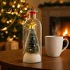 Schneeflocken-Stechpalmen-Ornamente Aufnehmbare Weihnachtsbaum-Flaschenpost, Sprachaufnahme Feiertags-Andenken Dekoration für den Eingangsbereich mit