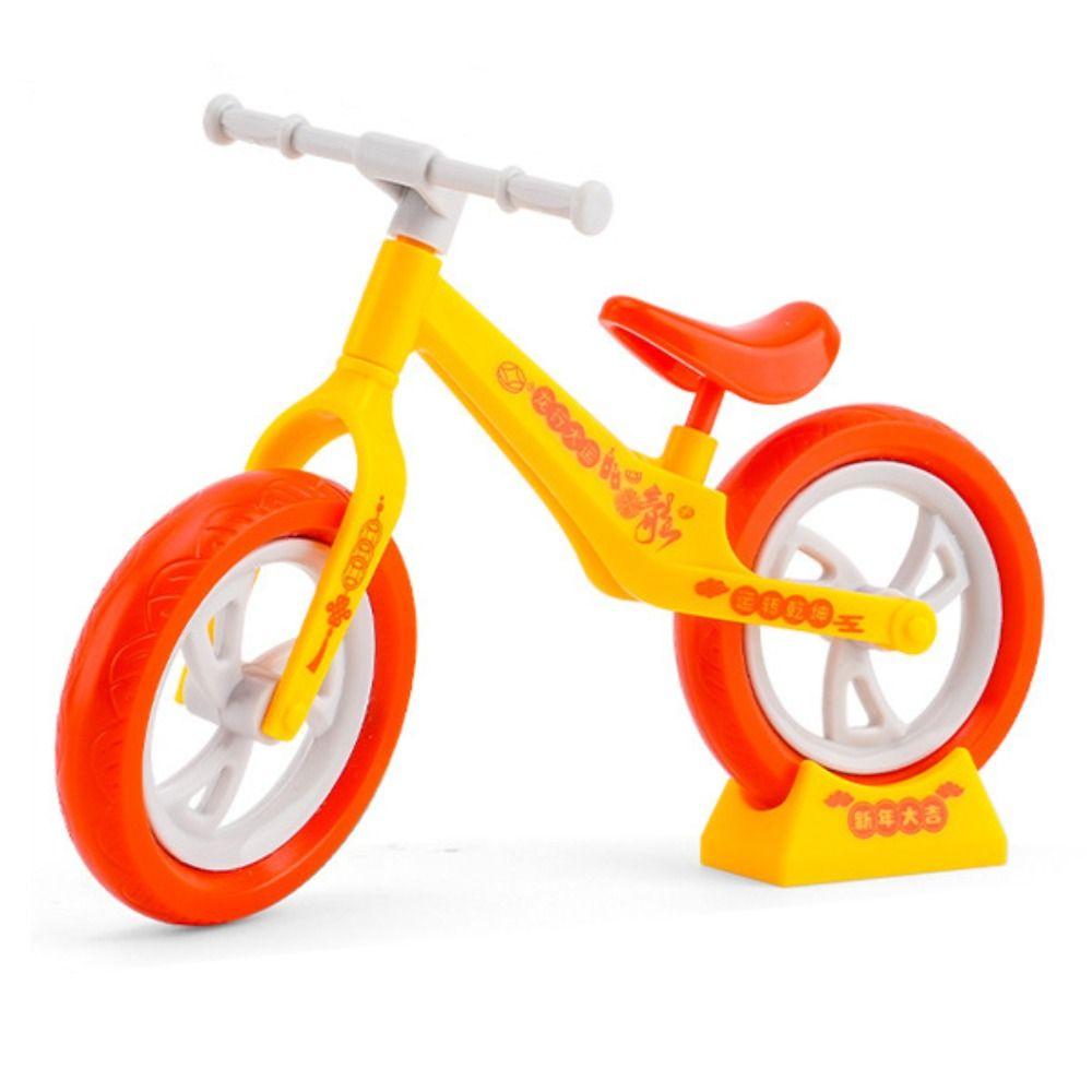 Children's Puzzle Toys DIY Mini Bike Plastic Toys Movable Balance Car Toy Desktop Decorative