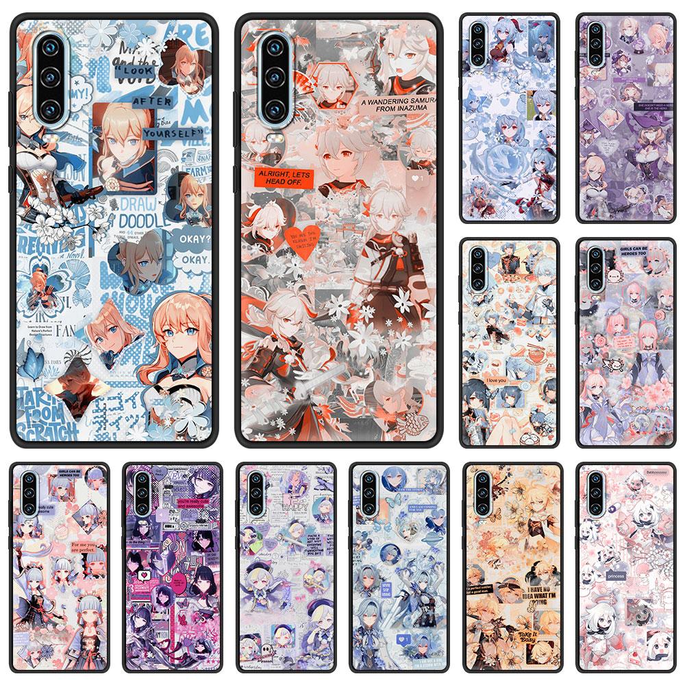 Genshin Impact Phone Case For Huawei P30 Lite P50 Pro P20 P40 Lite E P Smart Z 2021 Y6 Y7 Y9 2019 Y6p Y9s Y7a Silicone Cover