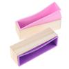 1200Ml Rectangle Silicone Soap Making Mold Wooden Box Handmade Craft Cake Loaf