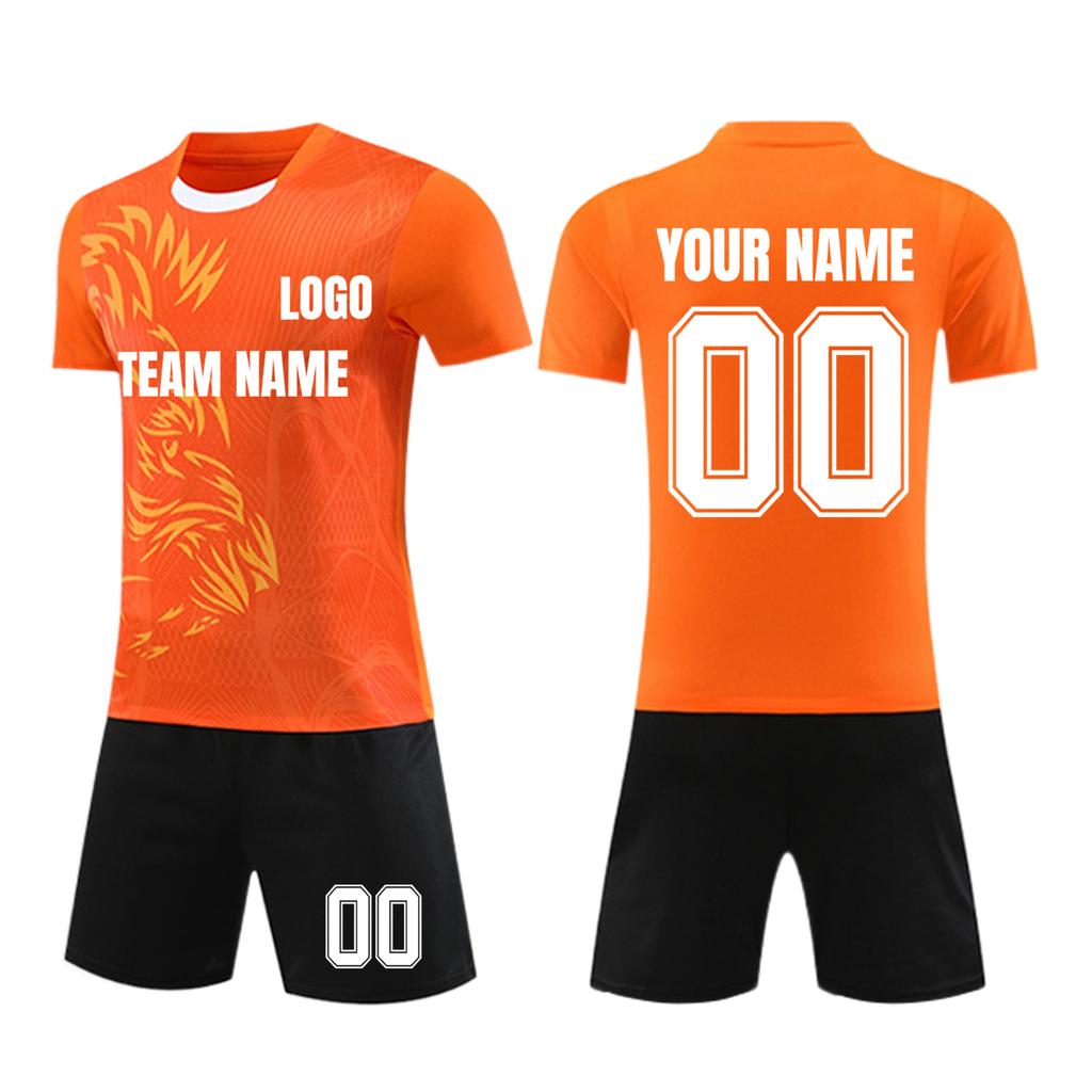 Personalisierte Shirts Kit Herren Mädchen mit Namen Nummer benutzerdefinierte Fußballtrikots für Jungen Trainingsanzug